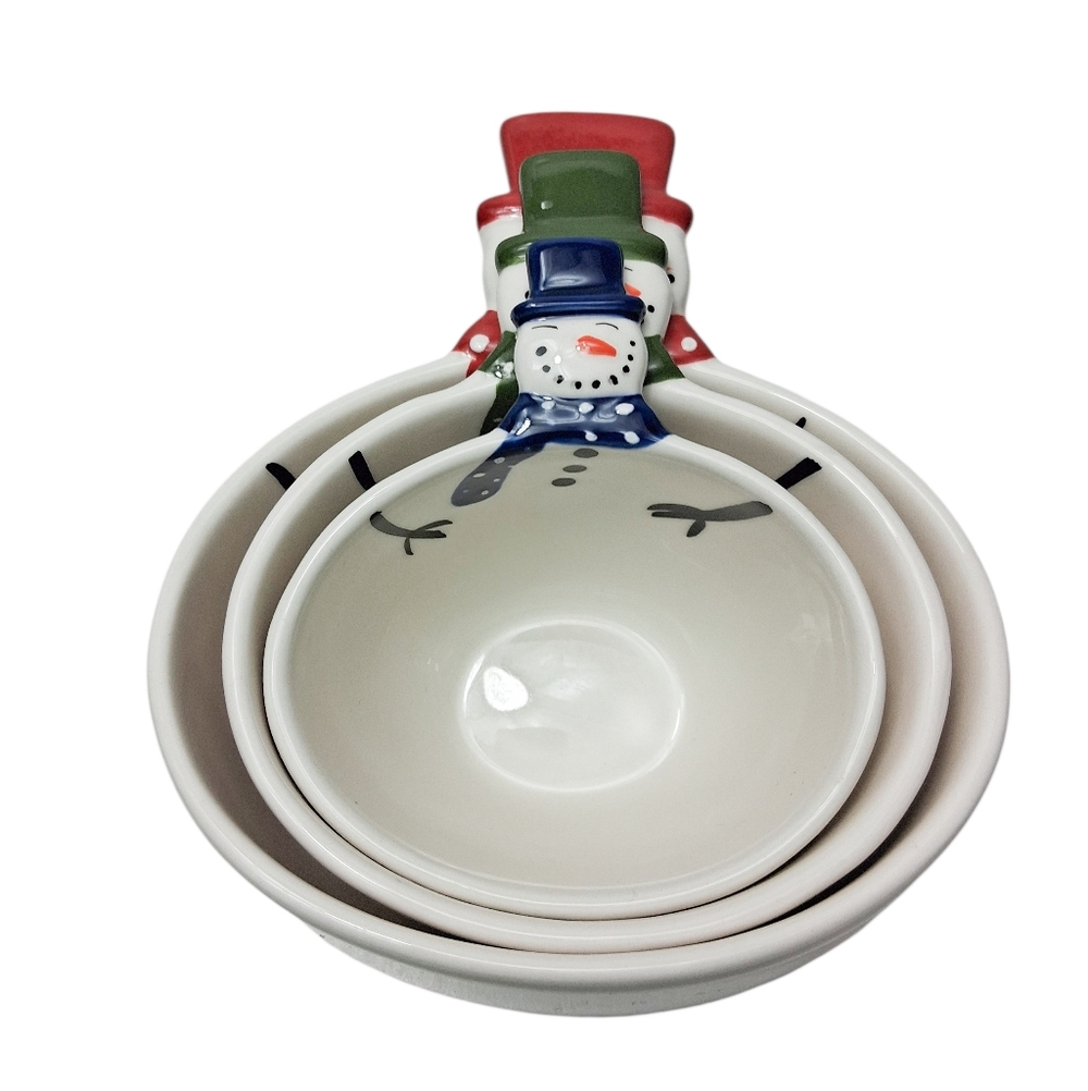Snowman Nesting Bowls Set